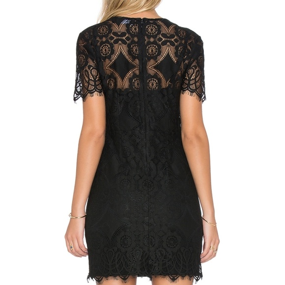 🍒NWT🍒 MINKPINK BLACK LACE MINI DRESS - Picture 6 of 8